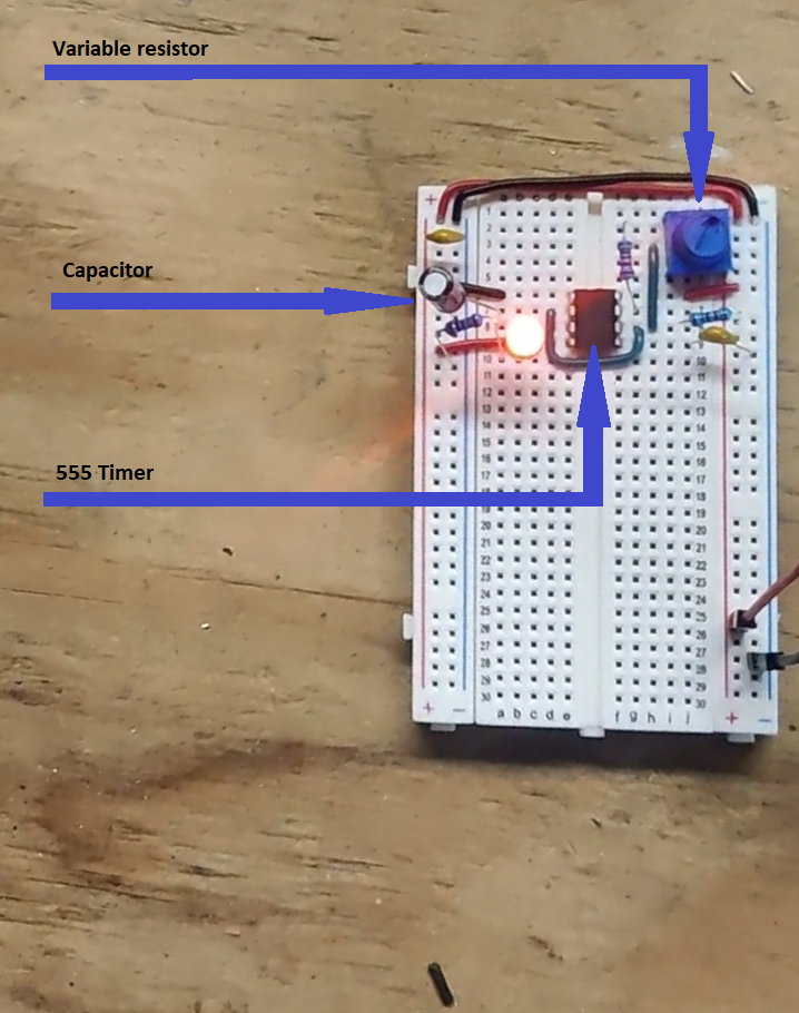 555 Timer in Astable Mode